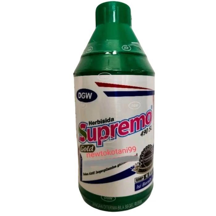 Herbisida SUPREMO GOLD 490 SL 1 liter basmi rumput alang alang sampai ke akar glifosat DGW Obat basm