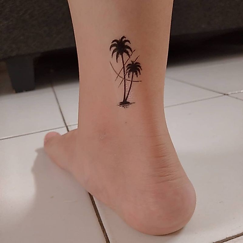 Tato Basic Tahan 5-7 Hari Tato Temporer Tato Pohon Tato Kaki Tato tanaman Tato kecil Stiker Tato Min