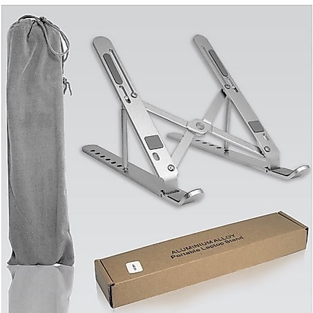 ITSTORE Laptop Stand Holder Portable Alumunium Multifungsi Anti Slip Untuk Laptop/Notebook Free Pouc