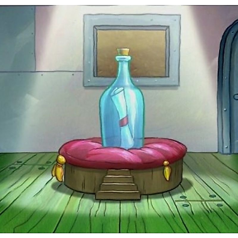 Miniatur Resep Rahasia Krabby Patty (Botol Lebih Besar)