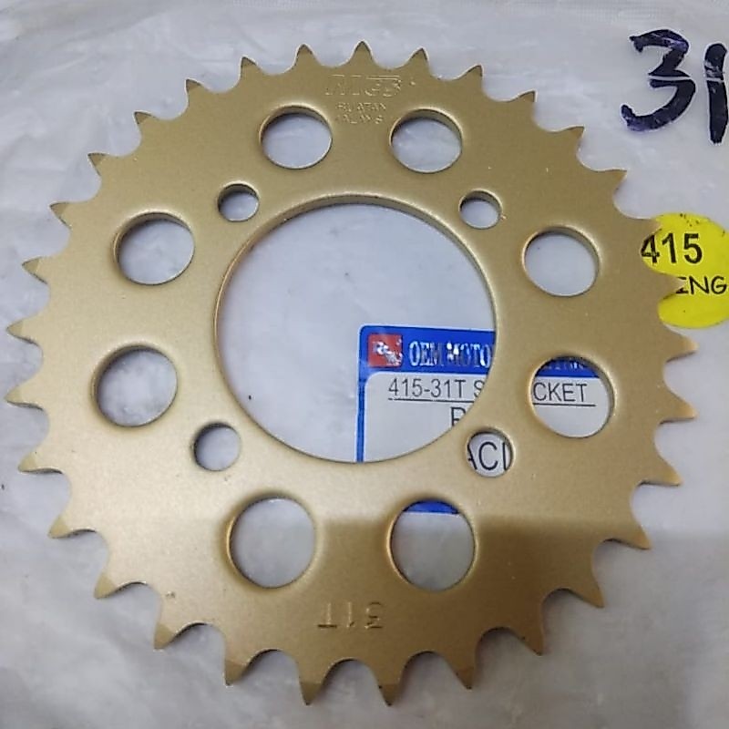 Gir Sprocket Belakang Honda Nova Sonic 125 Dash CS1 old new RIKO GOLD Gear Bahan Baja kekherasan 45-