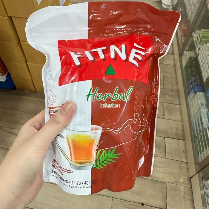 Fitne Tea Herbal rasa Original isi 40 sachet slimming tea/teh detoks/teh pelangsing ori thailand