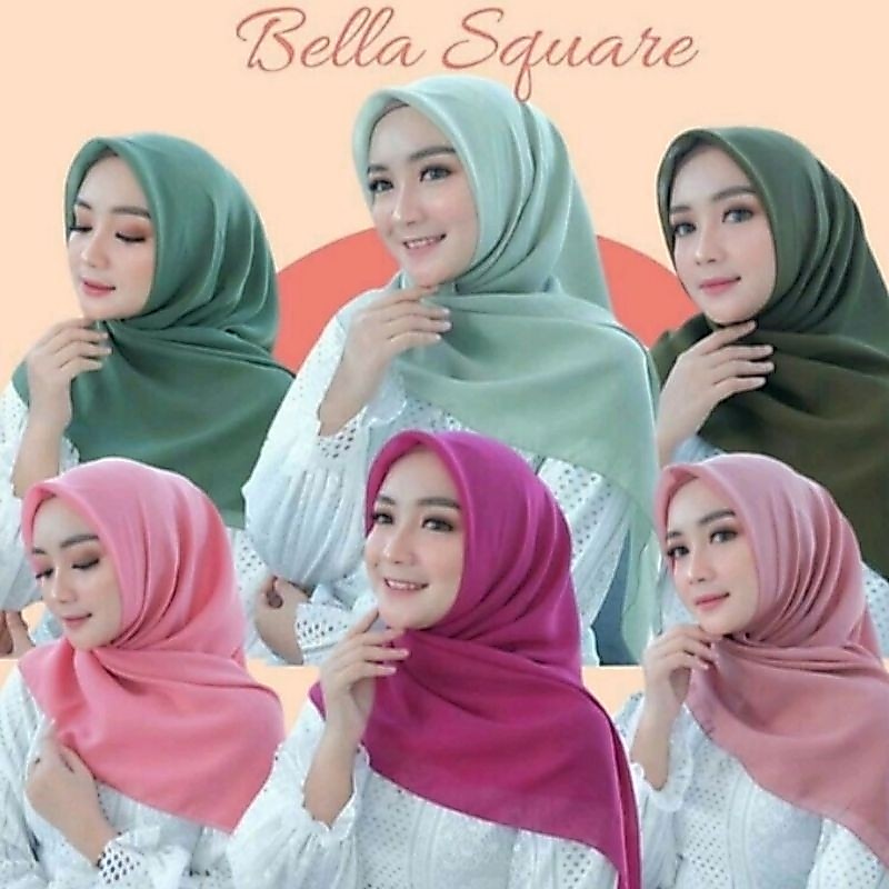 HIJAB BELLA SQUARE POLYCOTTON