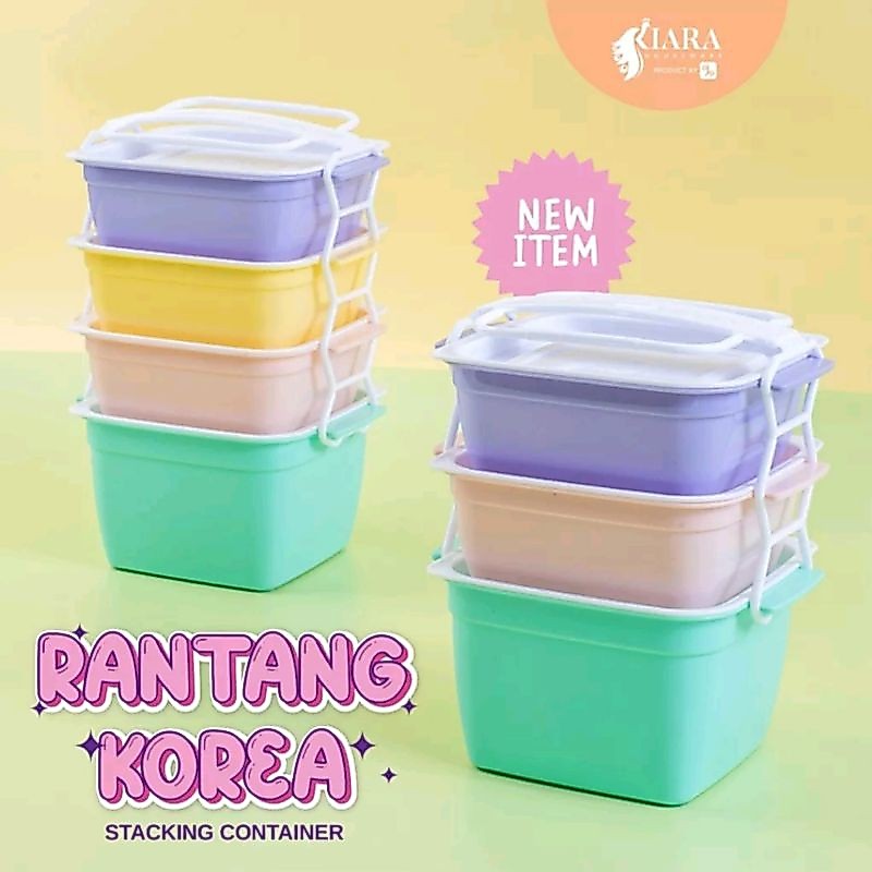 RANTANG PLASTIK KOREA SUSUN 4 / TEMPAT MAKAN