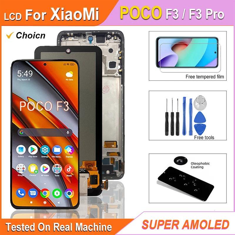 NEW Super AMOLED LCD For Xiaomi Poco F3 LCD Tou Screen gitizer Assembly Replacement For Xiaomi POCO 