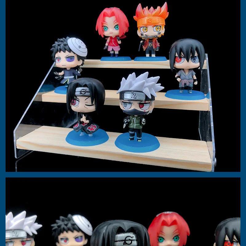 VV Hot 6pcs/set Figur Anime Naruto Shippuden Hinata Sasuke Itachi Kakashi Obito Action Figures Versi