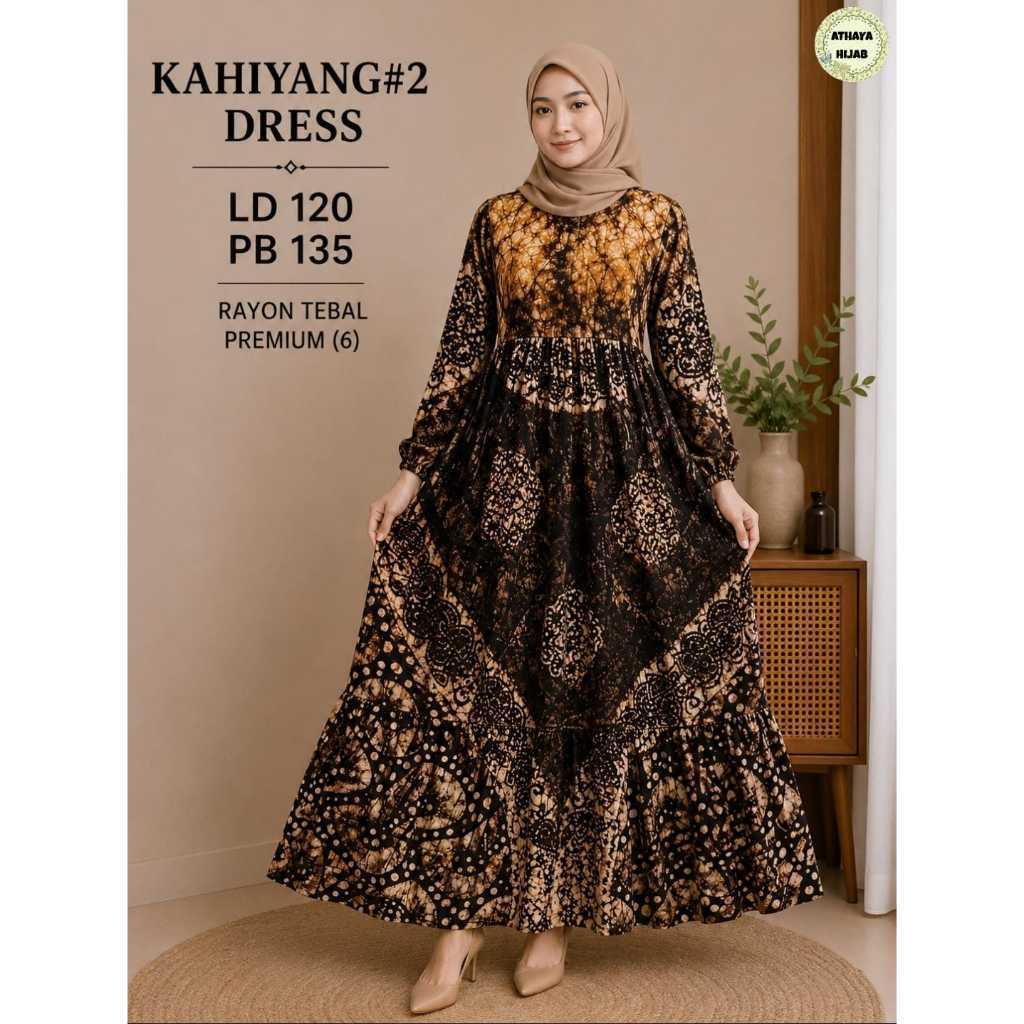 1006    KAHIYANG #2 DRESS ORI BRAND AtHAYA FASHION DAILY HIJAB STORE
