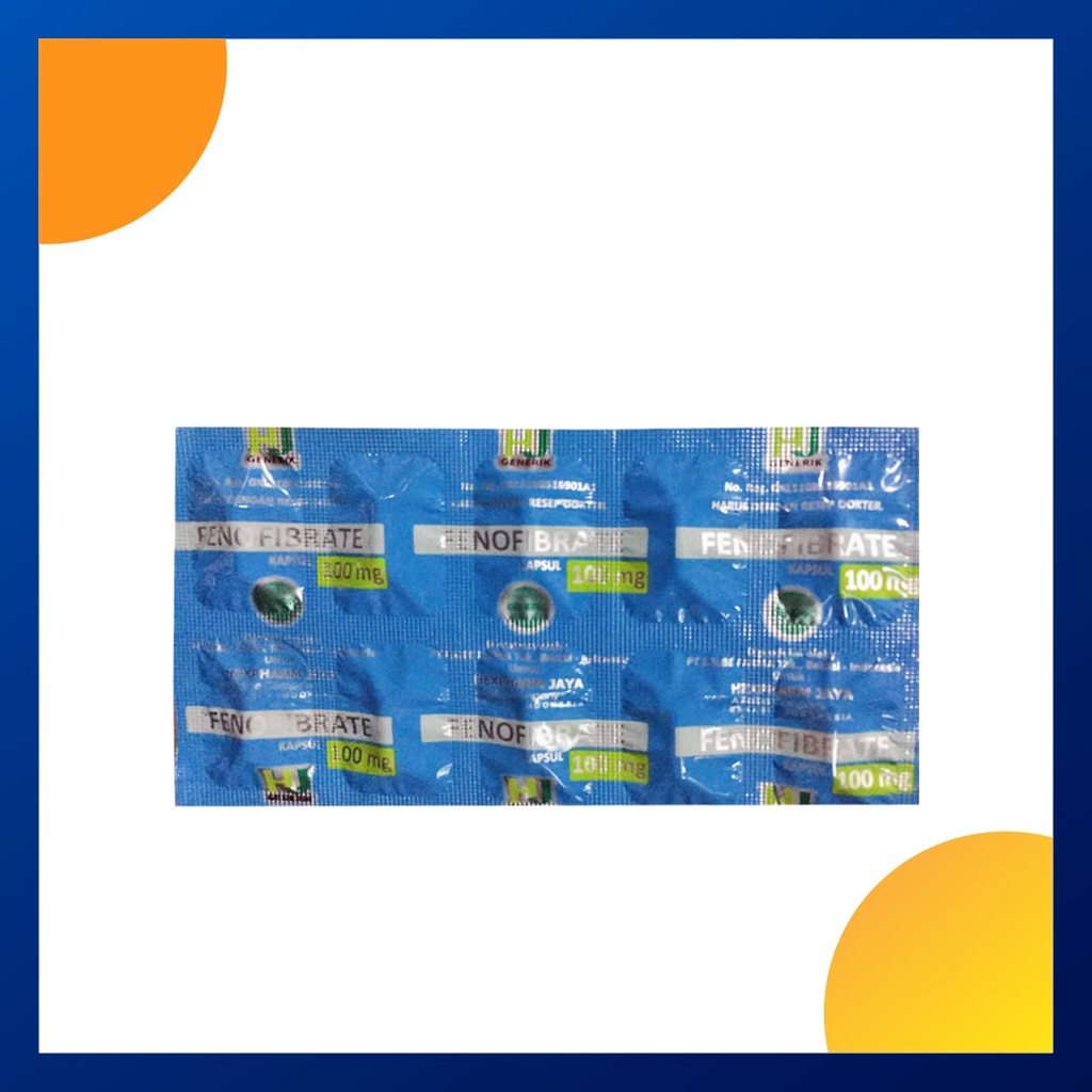 FENOFIBRATE GENERIK_01 100 MG 1 STRIP @ 10 KAPSUL