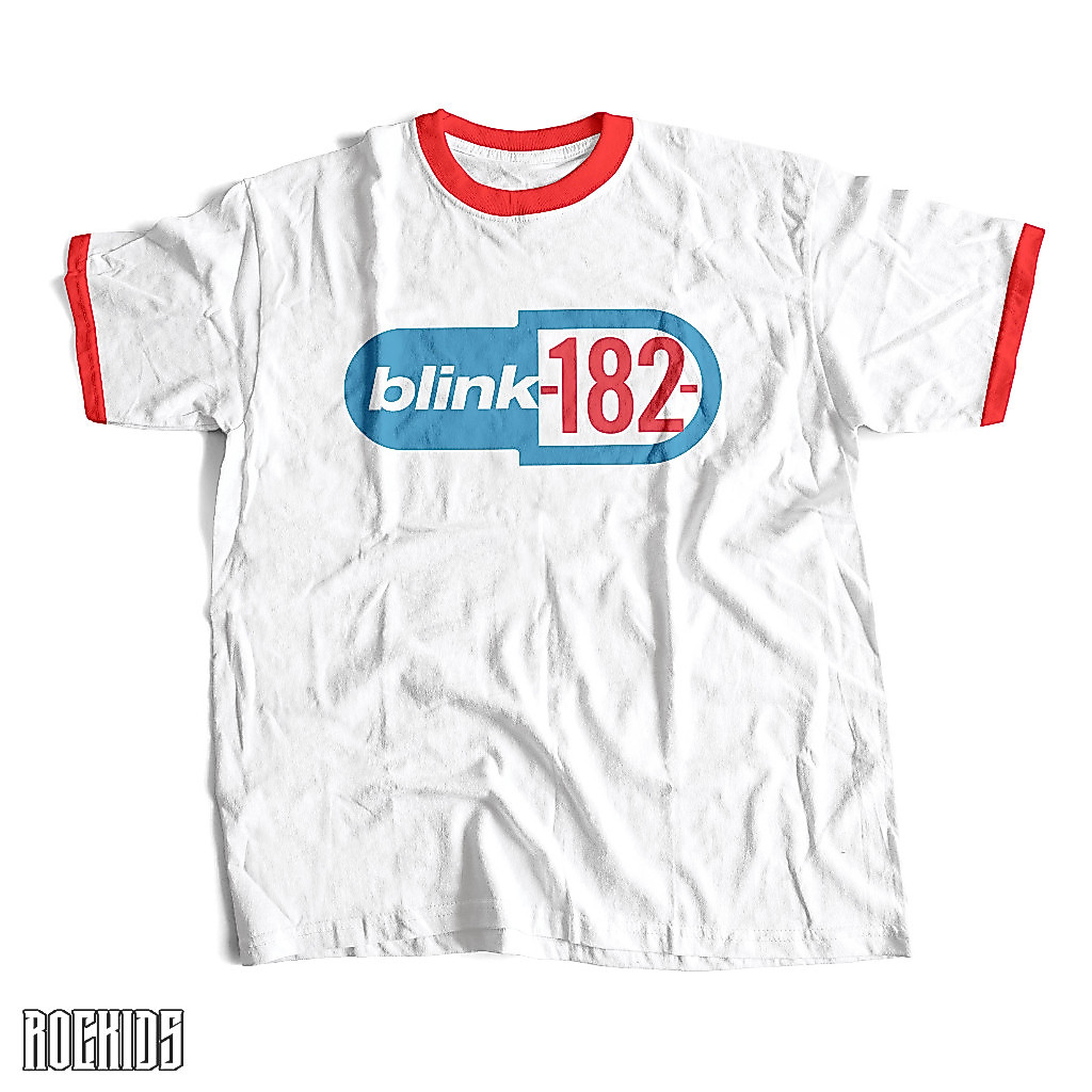 blink 182 - ringer tee - kaos dewasa dan anak blink 182 - kaos blink 182 - kaos blink 182 anak - tsh