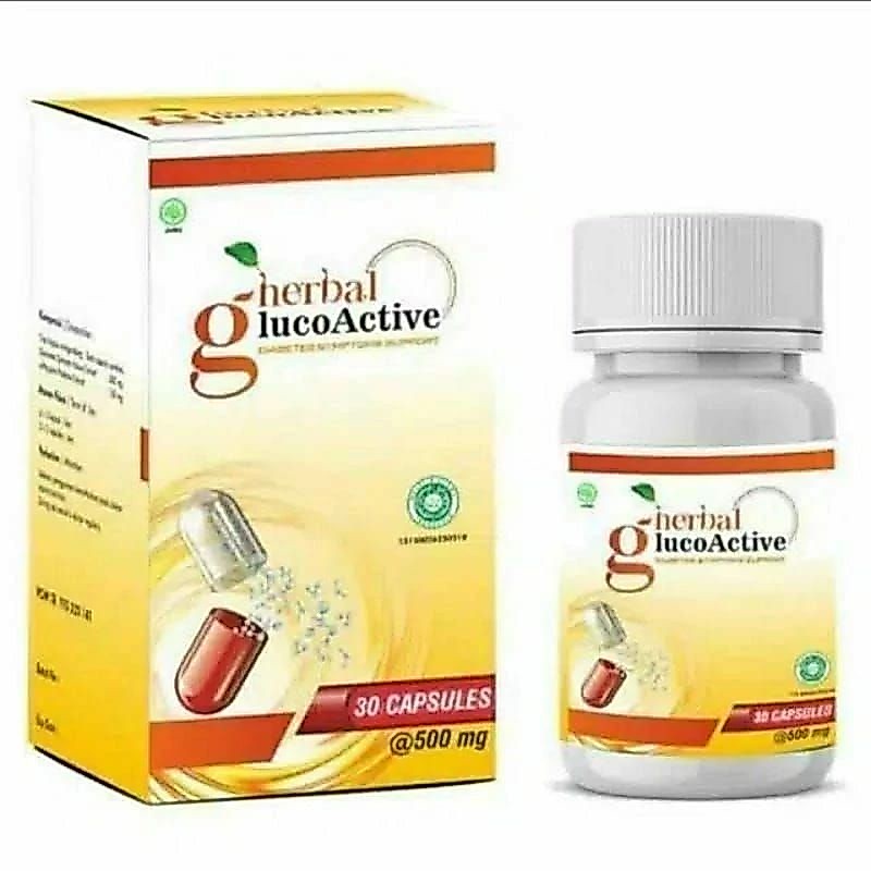 Herbal GlucoActive Asli Obat Herbal Atasi Diabetes Kencing Manis Ampuh - Gluco Active 100% Original 