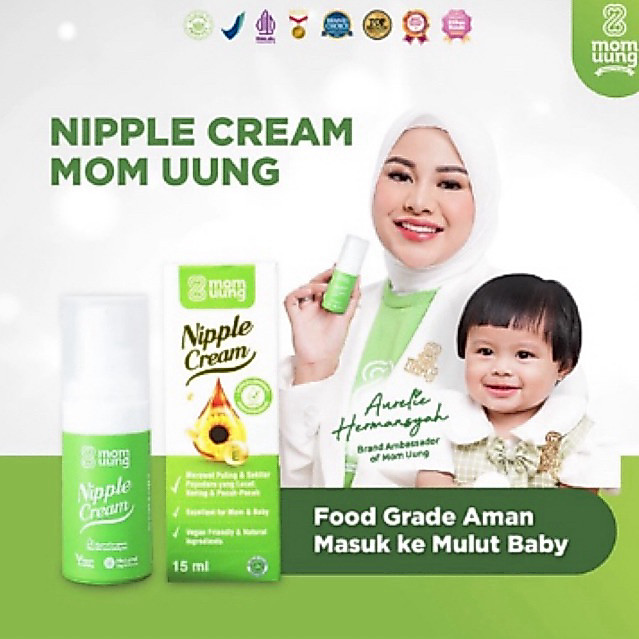Mom Uung Nipple Cream Salep Krim Puting Luka Lecet Ibu Menyusui Aman Untuk Bayi Food Grade Natural I