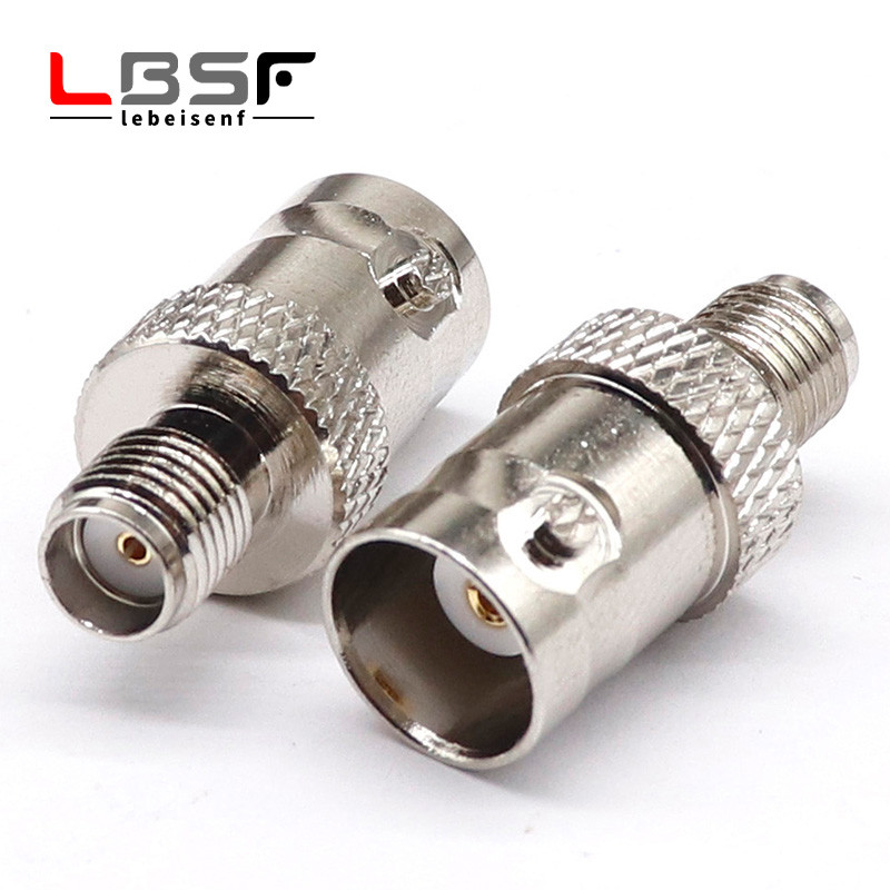 SMA female to BNC female Q9 copper nickel-plated walkie-talkie hand trolley car antenna adapter SMA/