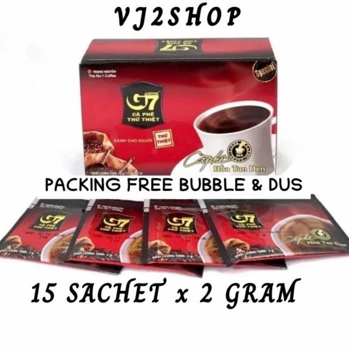 G7 Coffee Vietnam Trung NguYen Black Coffee Instan Kopi Hitam Vietnam Halal