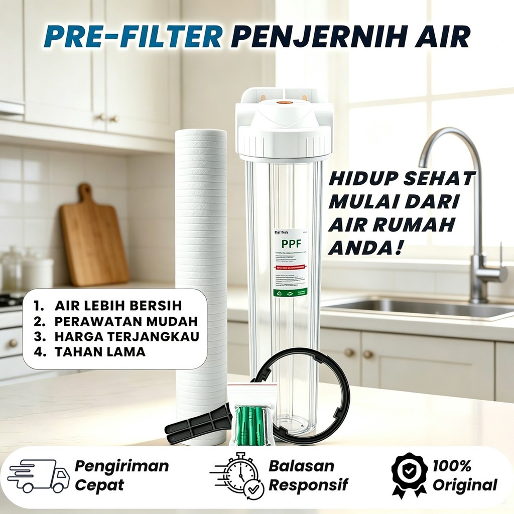HOUSING FILTER AIR  20" + Filter PPF 5 Micron