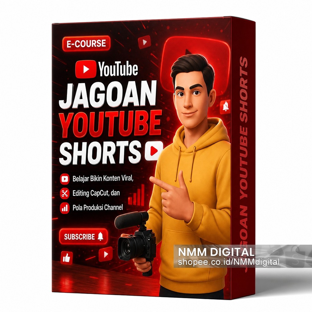 Ecourse Jagoan YouTube Shorts Belajar Konten Viral Editing CapCut Pola Produksi Channel dari Nol
