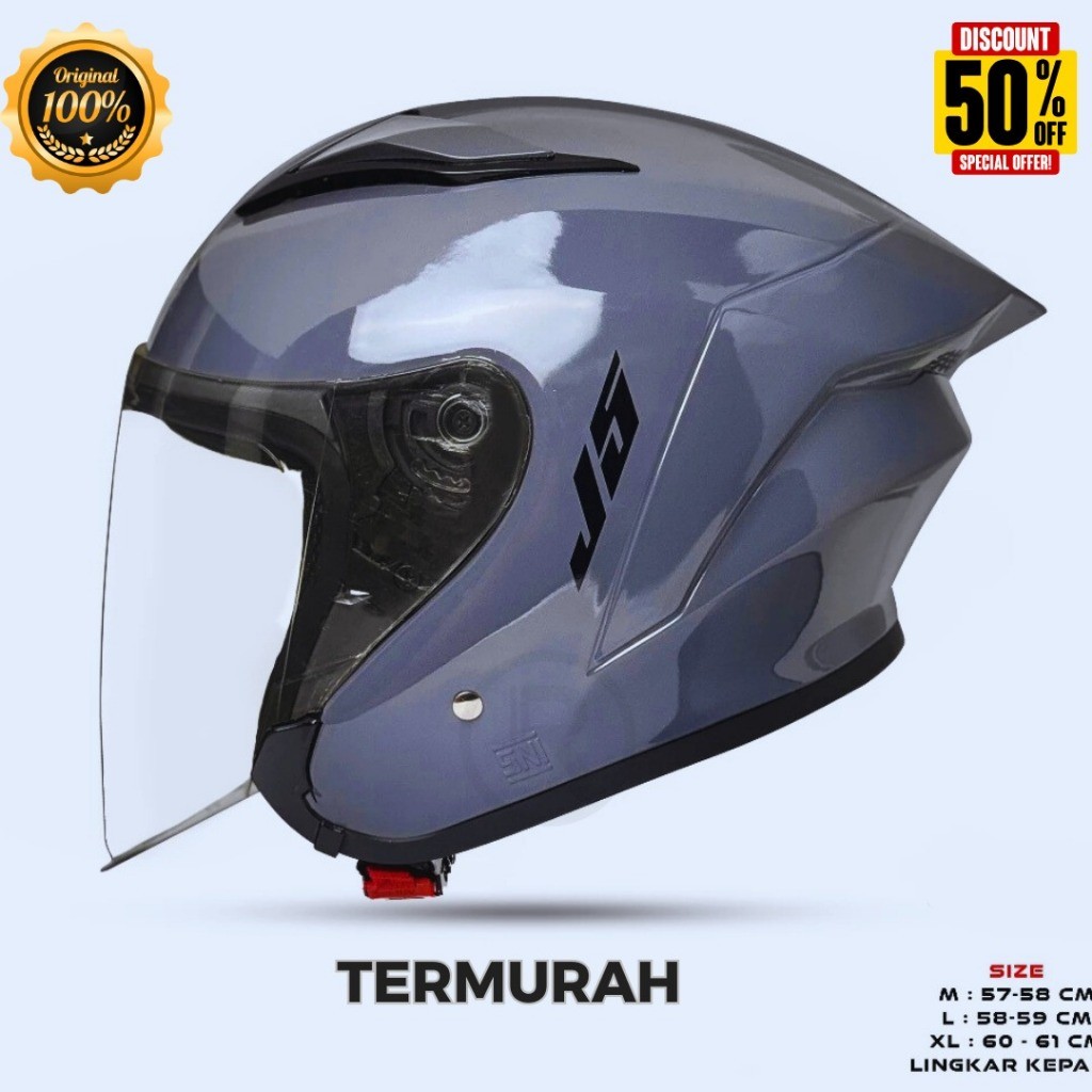 HELM j5 / J9 100% ori XYZ mla   [termurah] helm sni keren berkualitas bisa untuk pria wanita