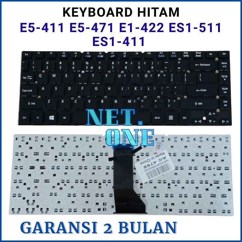 Keyboard Acer Aspire E5-411 E5-411G E5-471 V3-472 V3-472G V3-472P -NETONE