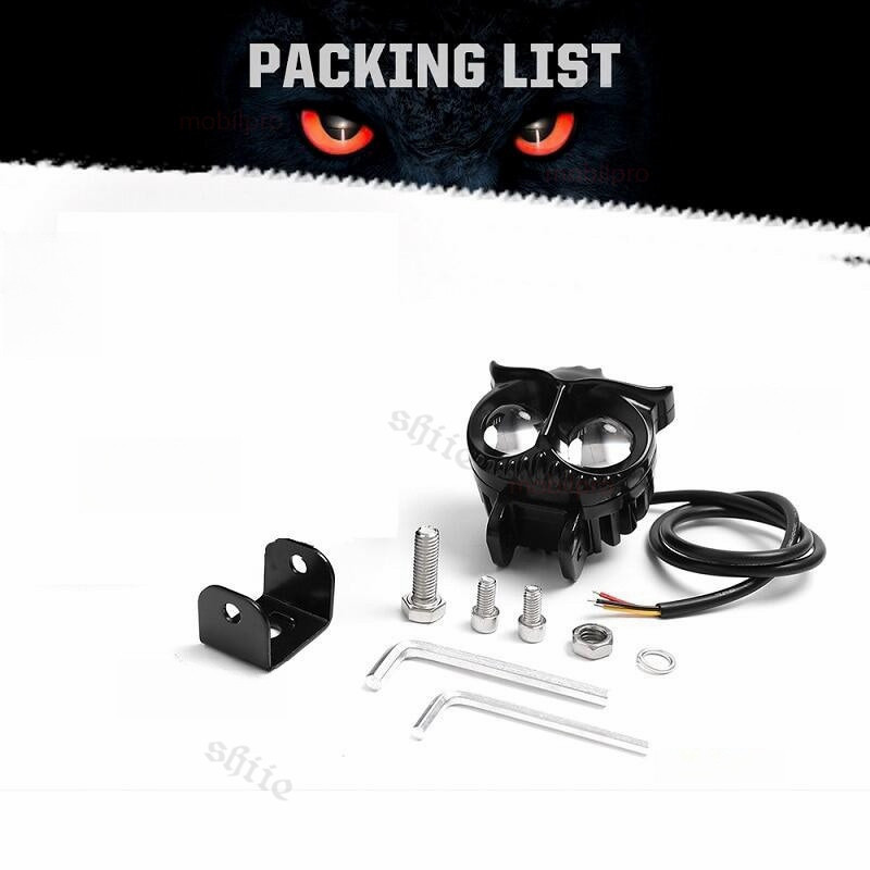 Lampu Tembak LED Owl 2 Warna Putih Kuning CR7 D2