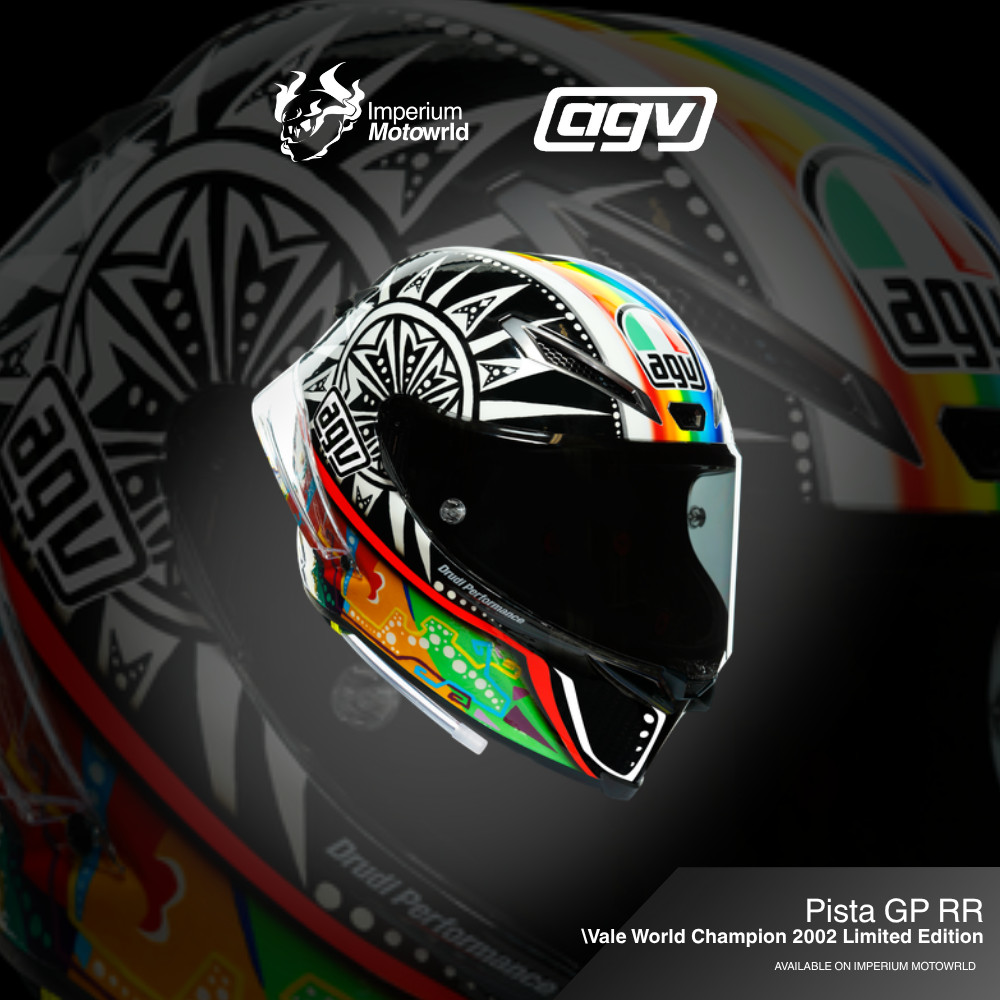 Helm AGV Pista GP-RR Vale World Champion 2002 Limited Edition | Helmet Full Face Original | Imperium