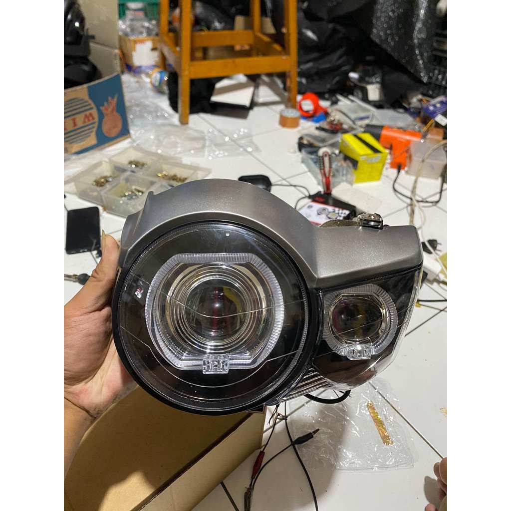 lampu depan biled tiger pece tiger revo full set tinggal pasang