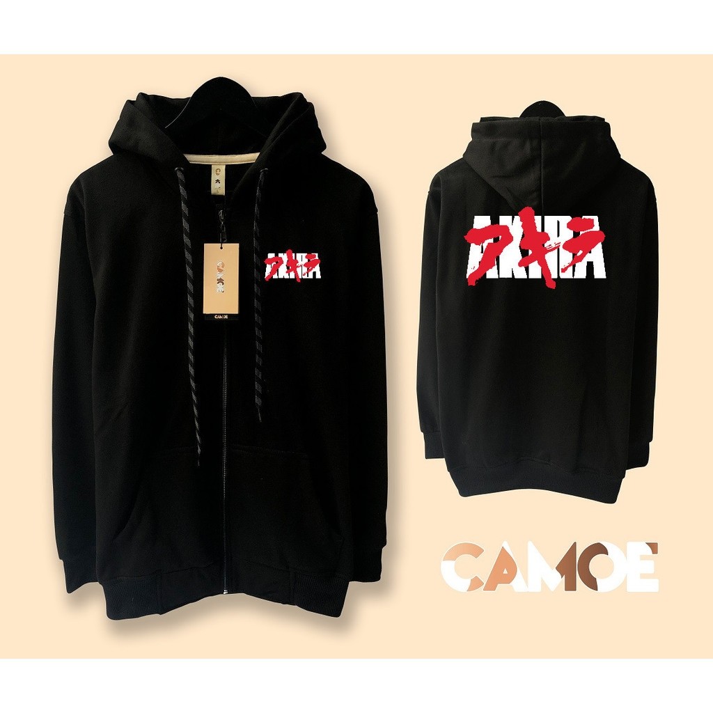 Jaket Hoodie Zipper Anime AKIRA Logo