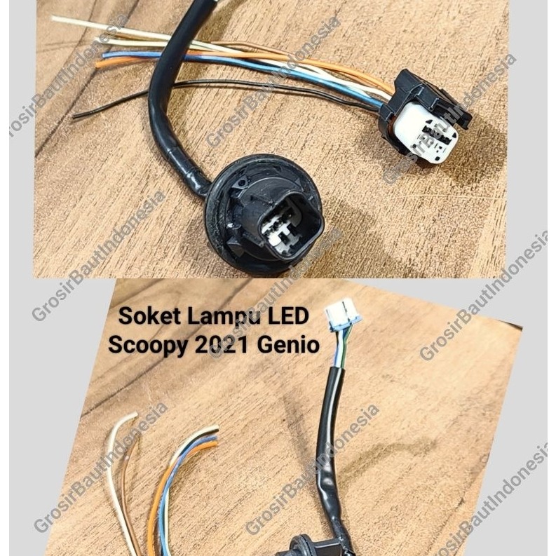 socket soket lampu LED Scoopy 2021 Genio