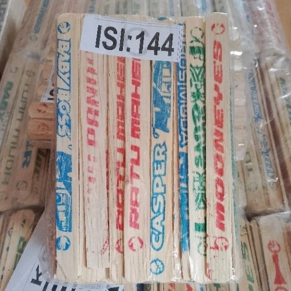 stik sablon 144 pcs / stik adu gebrak / mainan stik adu