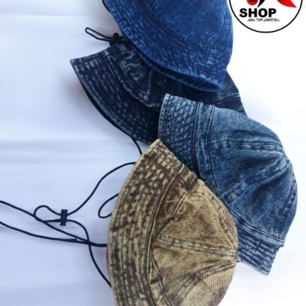 Topi Bucket Hat Jeans Anak Laki laki/Perempuan