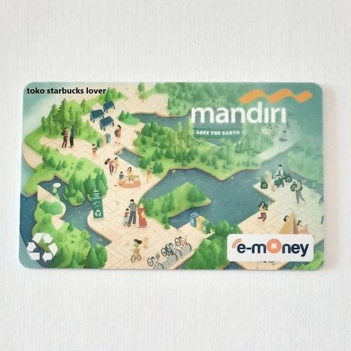 Emoney Etoll Kartu Mandiri Saldo 0 - Indomaret Biru