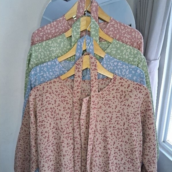 CRINKLE AIRFLOW /GAMIS DRESS CRINKLE AIRFLOW /GAMIS CRINKLE MOTIF BUNGA