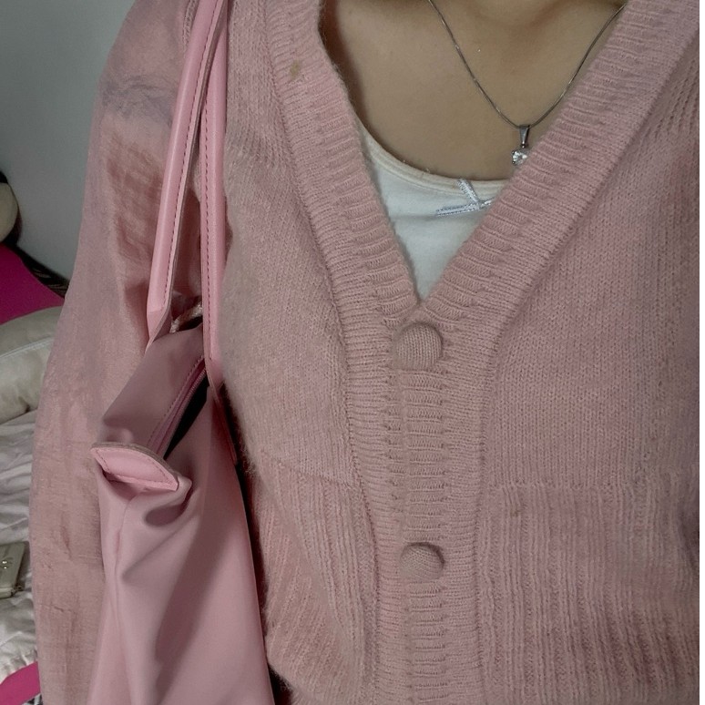preloved cardigan pink