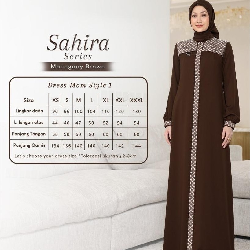 Diskon Sarimbit Sahira (Mahogany Brown) By Salvina Hijab | Sarimbit Salvina | Sarimbit 2026