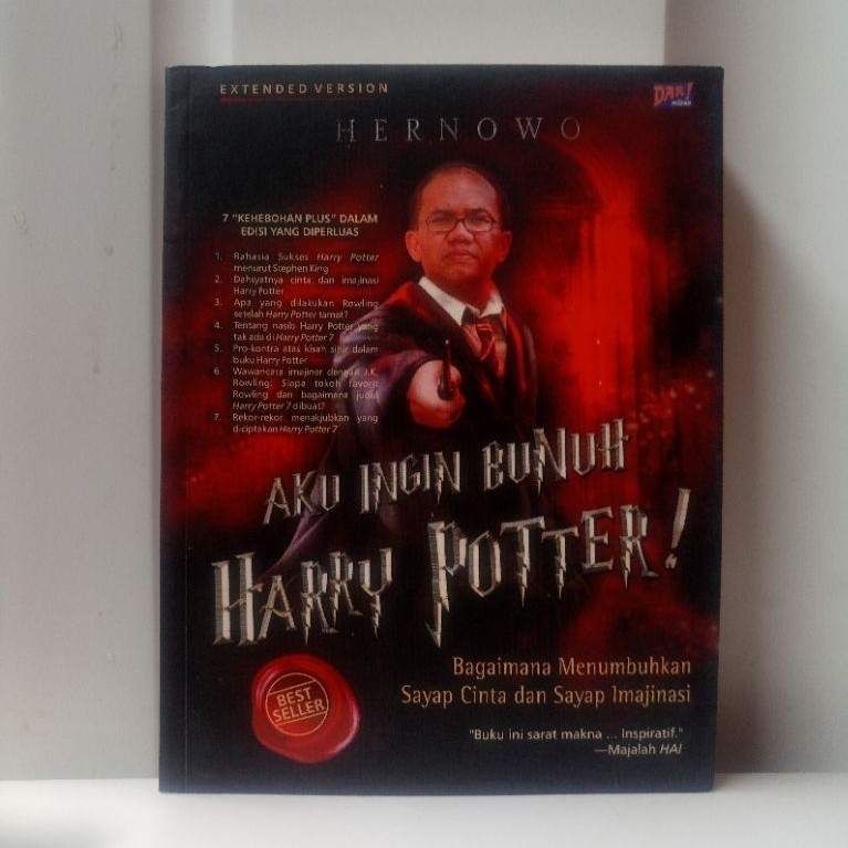BUKU BEKAS ORIGINAL HARRY POTTER (BAGAIMANA MENUMBUHKAN SAYAP CINTA DAN SAYAP IMAJINASI) OLEH HERNOW