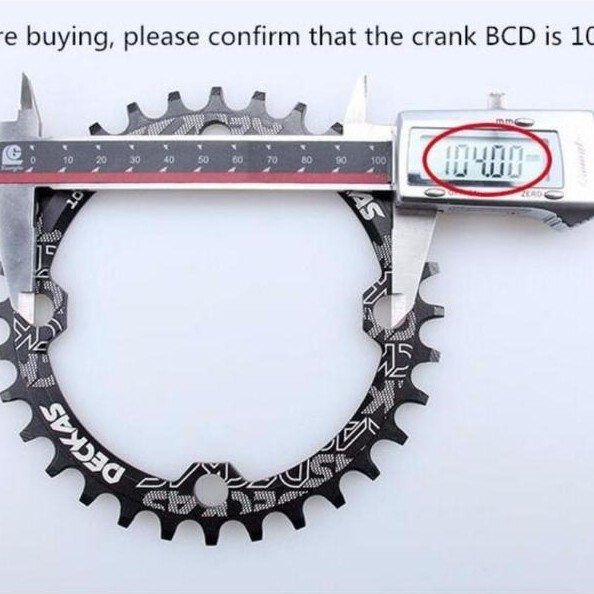 Chainring Chainwheel 38T Bcd 104 Motsuv #Gratisongkir