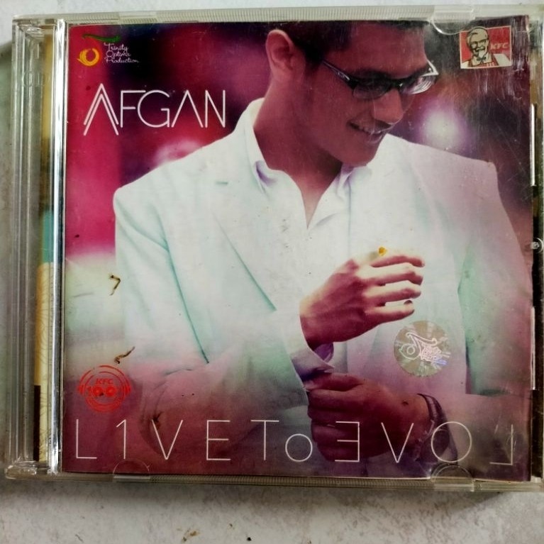 CD jadul AFGAN SYAHREZA "live to love" (KFC)