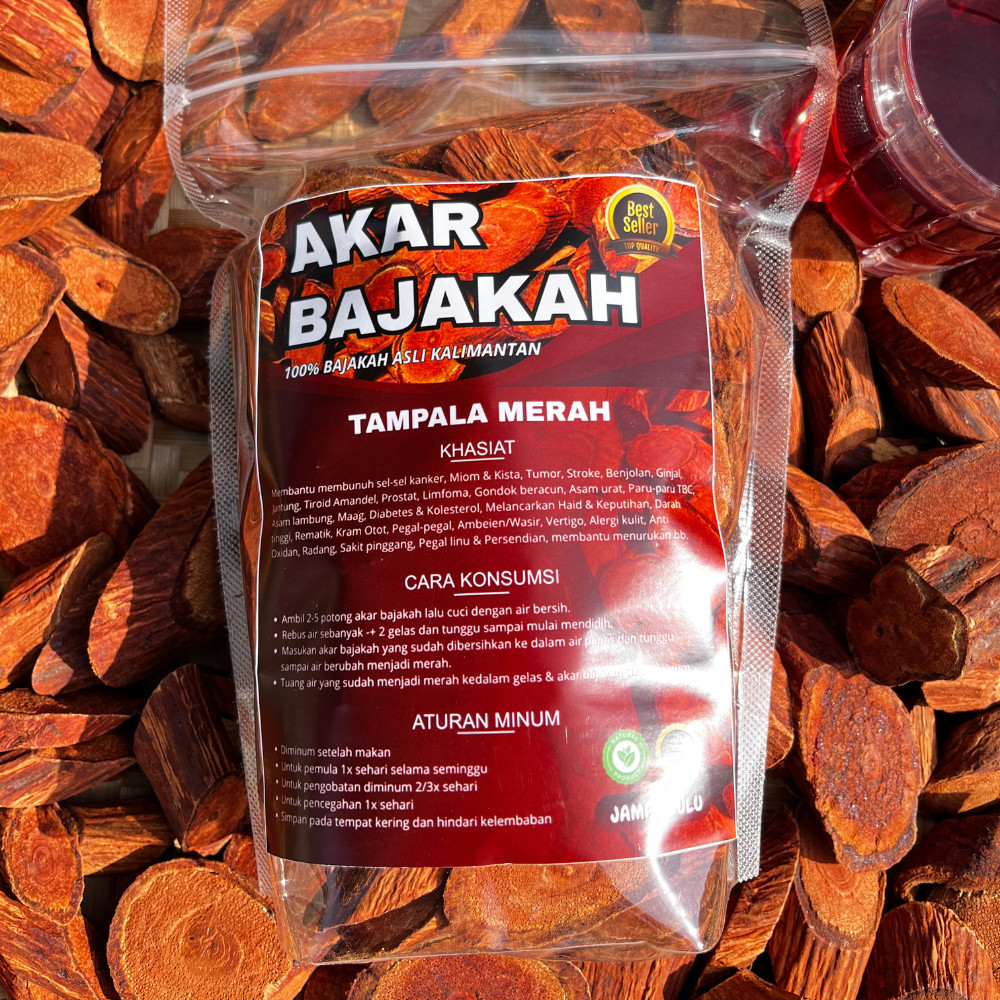 Stecystore Bajakah Tampala Merah Asli Kalimantan 500 Gram/Kayu Bajakah Asli Kalimantan/Akar Bajakah 