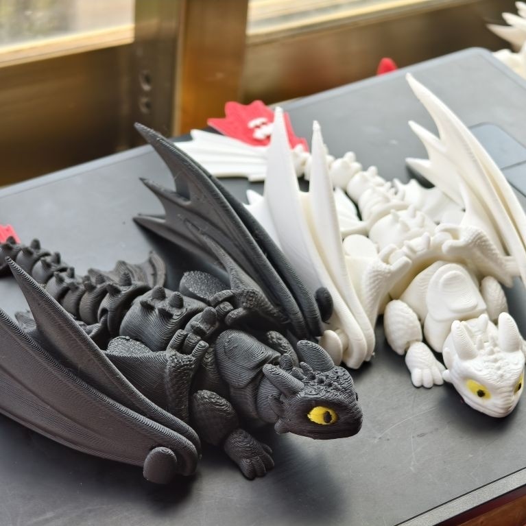 Action figure Toothless miniatur Naga Patung Keren 3D Printing