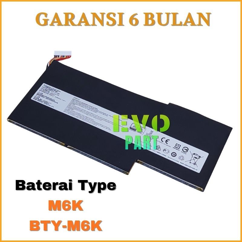 Baterai Laptop MSI MS-16K3 GS63VR 7RG 7RE 6RF BTY-M6J GS73VR BTY-M6K -NEW