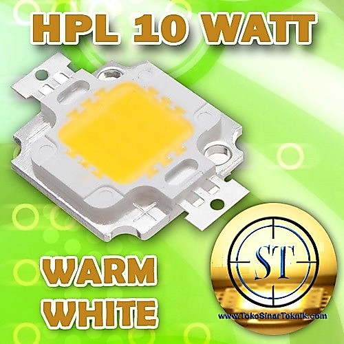 High Power LED 10W Warm White / Kuning Pijar 9.5-10.5V HPL 10Watt