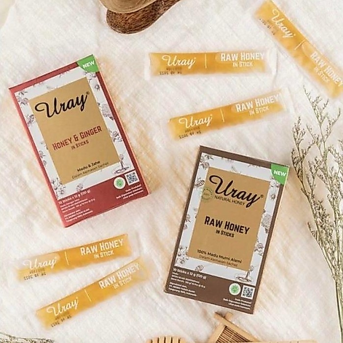 Promo Bundle 1 Madu Uray Sachet Ginger & 1 Madu Uray Sachet Raw