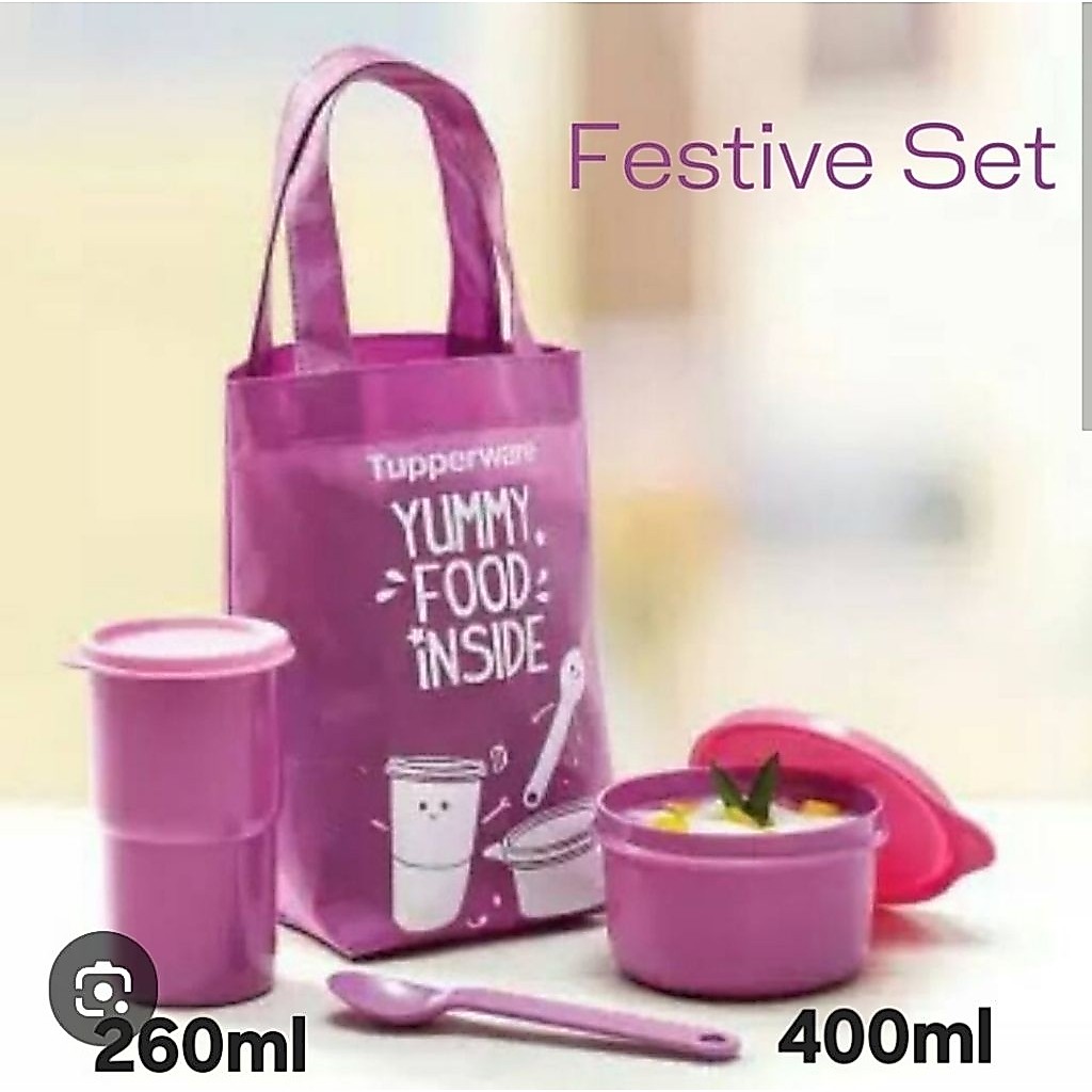 FESTIVE SET BEKAL TUPPERWARE /PAKET BEKAL ANAK