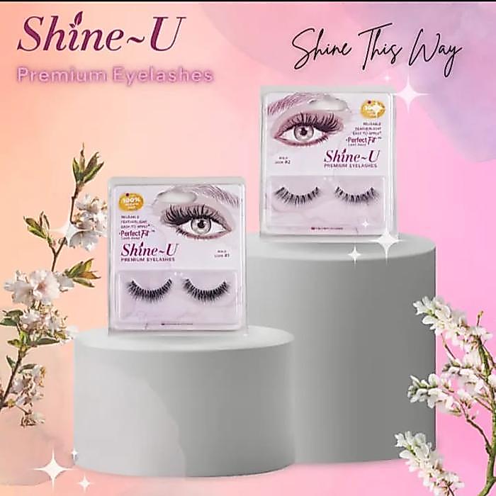 Bulu Mata Shine U Premium Eyelashes Natural Glam Bold Look #Gratisongkir