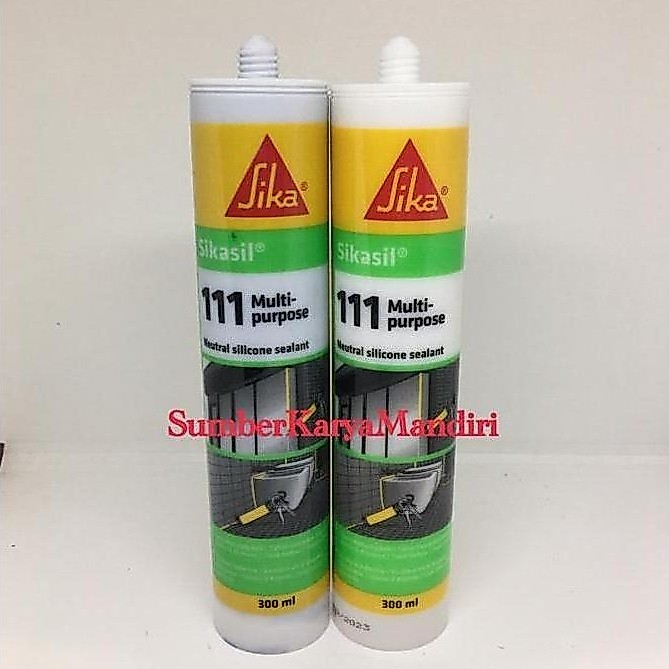 Sikasil 111 Multi-Purpose Neutral Silicone Sealant ( Putih/Hitam)