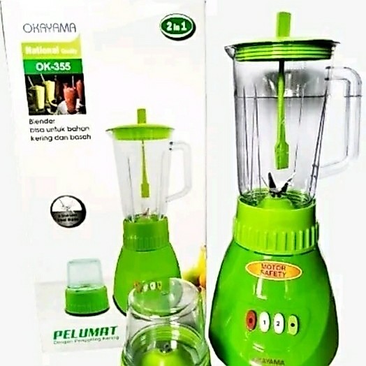 OKAYAMA BLENDER PLASTIK 3 IN 1 3 TABUNG BLENDER OKAYAMA 3IN1