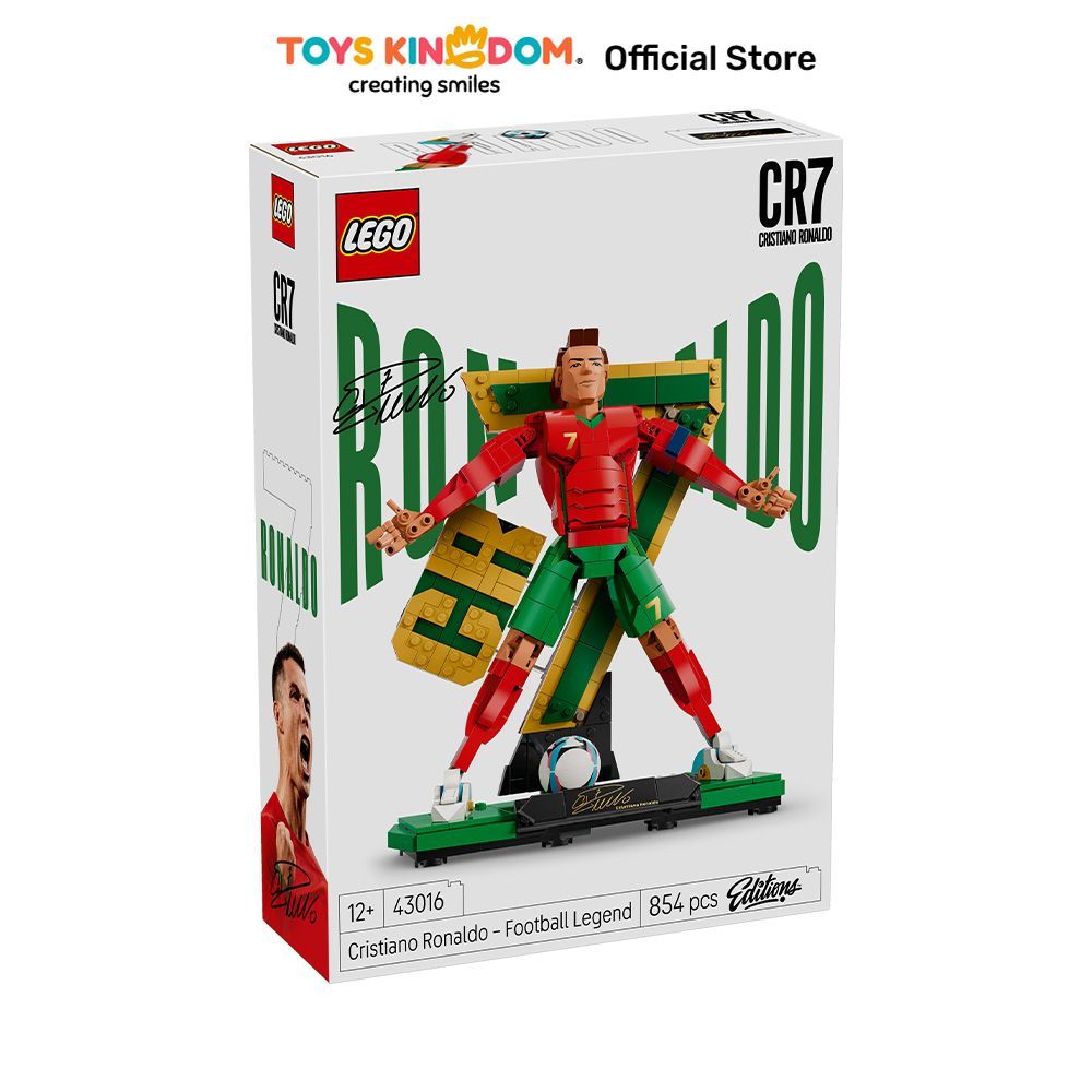 Toys Kingdom LEGO Editions Soccer Legend Cristiano Ronaldo Set 854 pcs 43016 - Mix Balok Susun Build