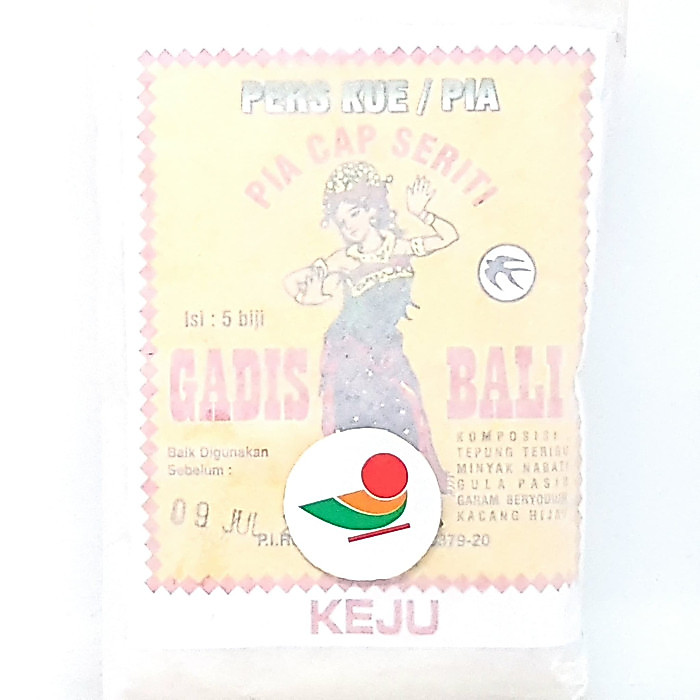 GADIS BALI PIA CAP SERITI ISI 5 BIJI | DURIAN KEJU COKLAT KERING GAYA