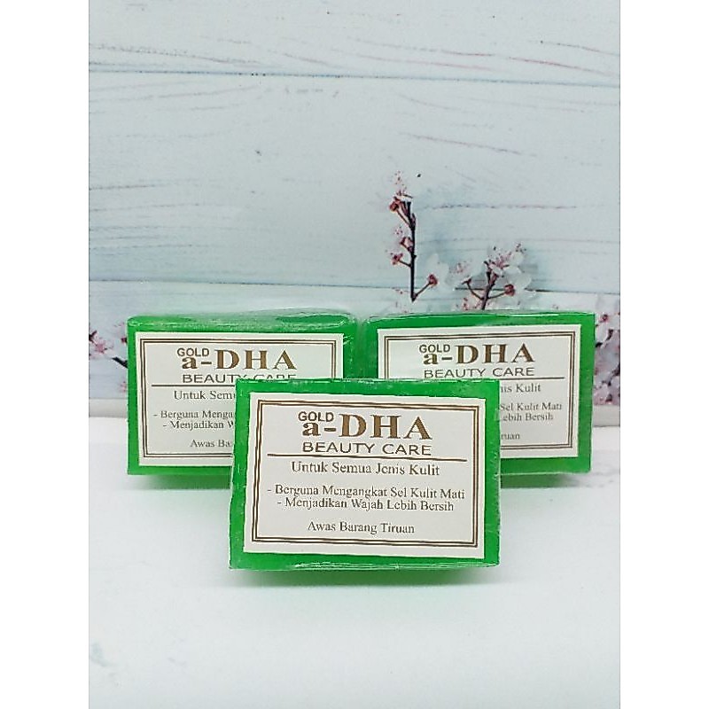 Sabun DHA GOLD HIJAU Beauty Care / a-DHA Gold Soap - HIJAU ( SATUAN )