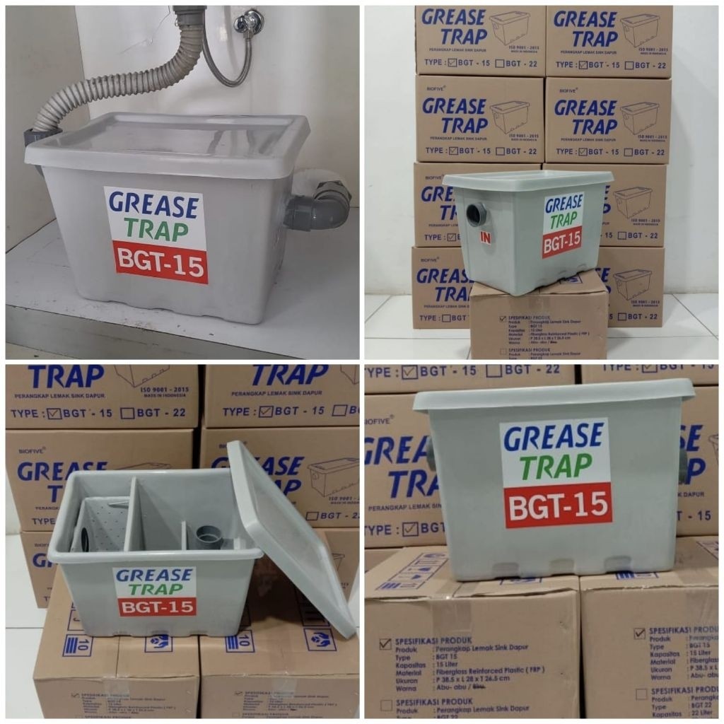 ones Grease Trap Portable Biofive 15 Liter,  type BGT-15