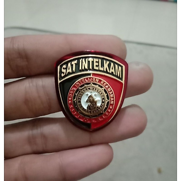 brevet pin sat intelkam, dit intelkam, ba intelkam polri model magnet