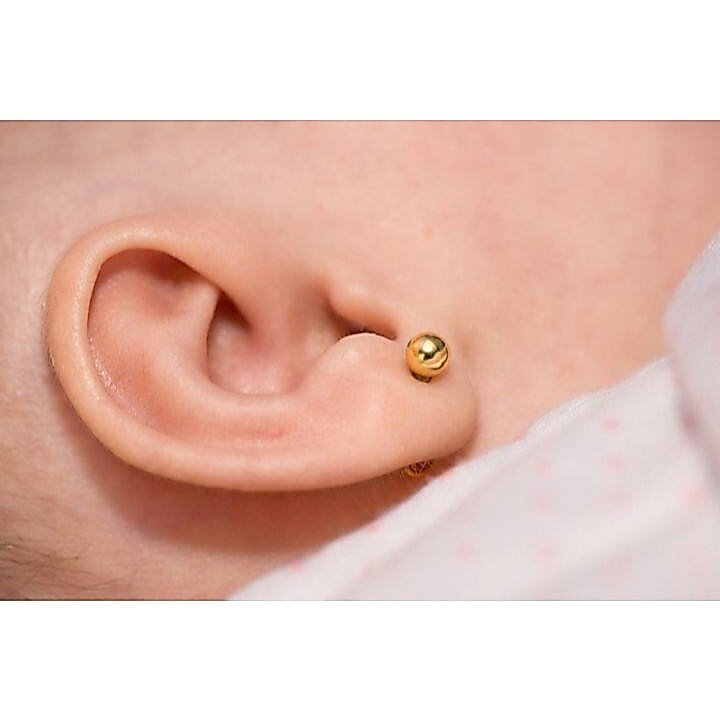 DISKON Anting Tusuk / Giwang Tindik Anak Bayi Emas Muda (Seperempat) 0,25 Gram